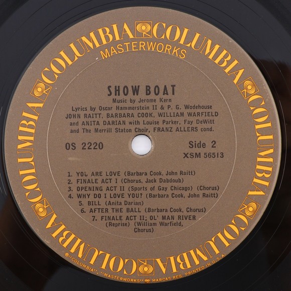 Various – Show Boat - Reissue - 12" Vinyl LP Record CBS Masterworks – OS 2220 - Picture 8 of 12